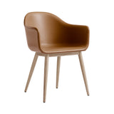 Harbour Dining Chair: Wood Base Upholstered + Natural Oak + Dakar 0250