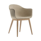 Harbour Dining Chair: Wood Base Upholstered + Natural Oak