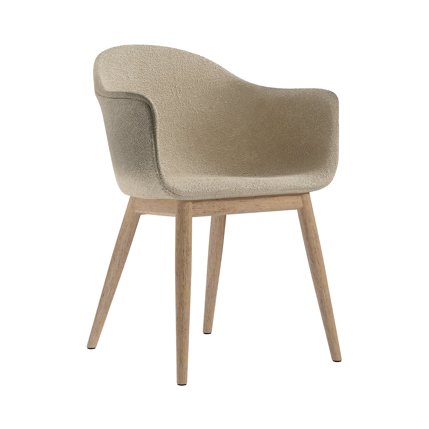 Harbour Dining Chair: Wood Base Upholstered