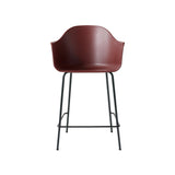 Harbour Bar + Counter Chair: Steel Base - Quickship + Counter + Burned Red