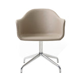 Harbour Dining Chair Star Base: Upholstered + Polished Aluminum