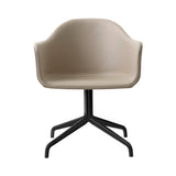 Harbour Dining Chair Star Base: Upholstered + Black Steel