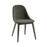 Harbour Side Chair: Wood Base Upholstered + Dark Stained Oak + Fiord2 961