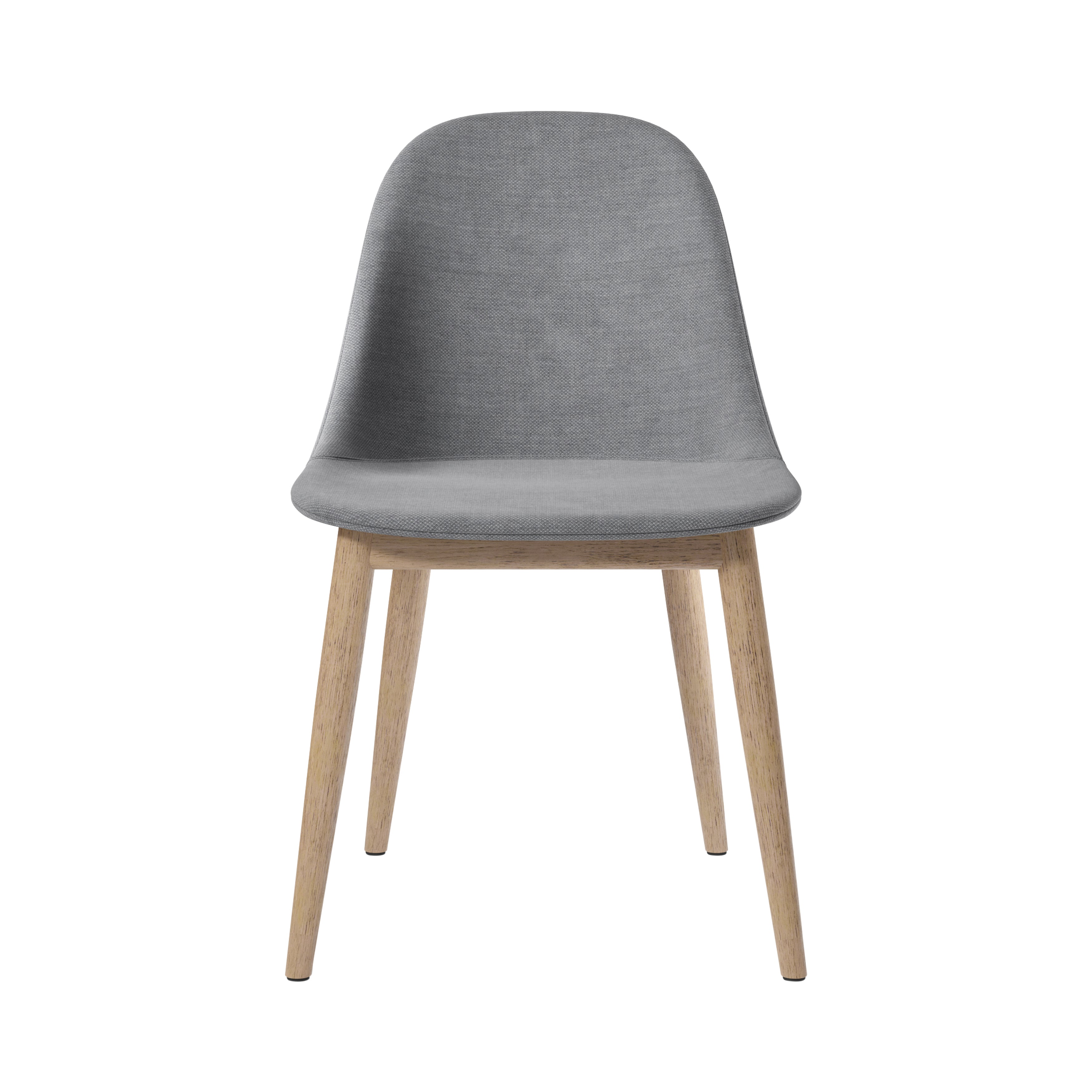 Harbour Side Chair: Wood Base Upholstered + Natural Oak + Fiord2 751