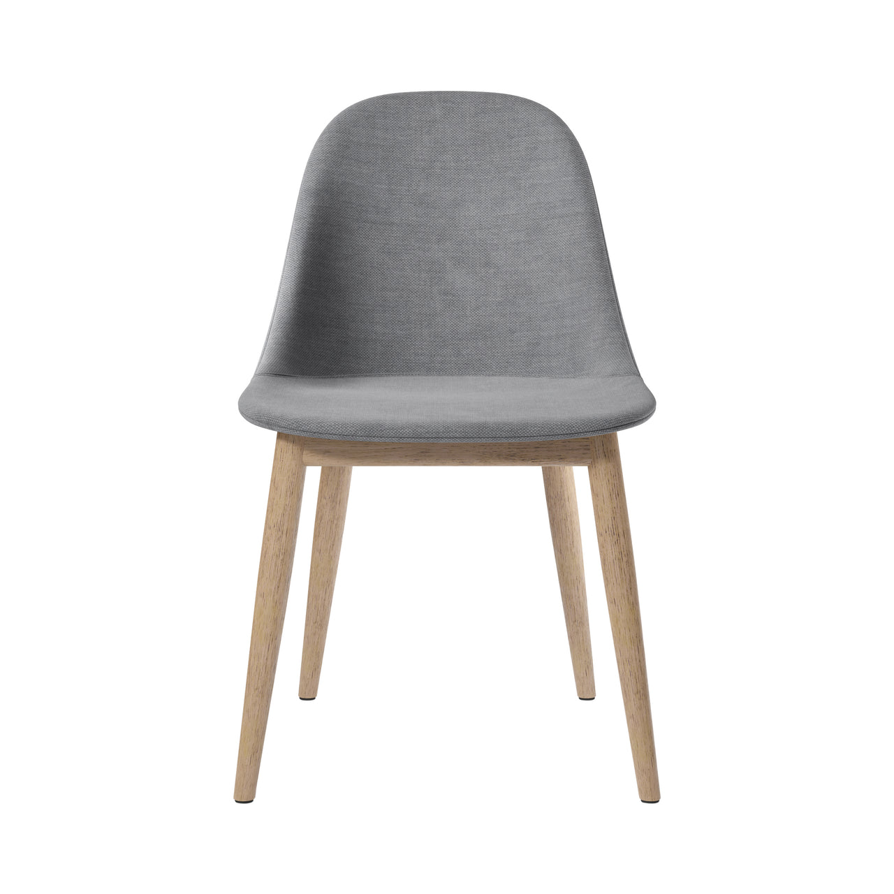 Harbour Side Chair: Wood Base Upholstered + Natural Oak + Fiord2 751