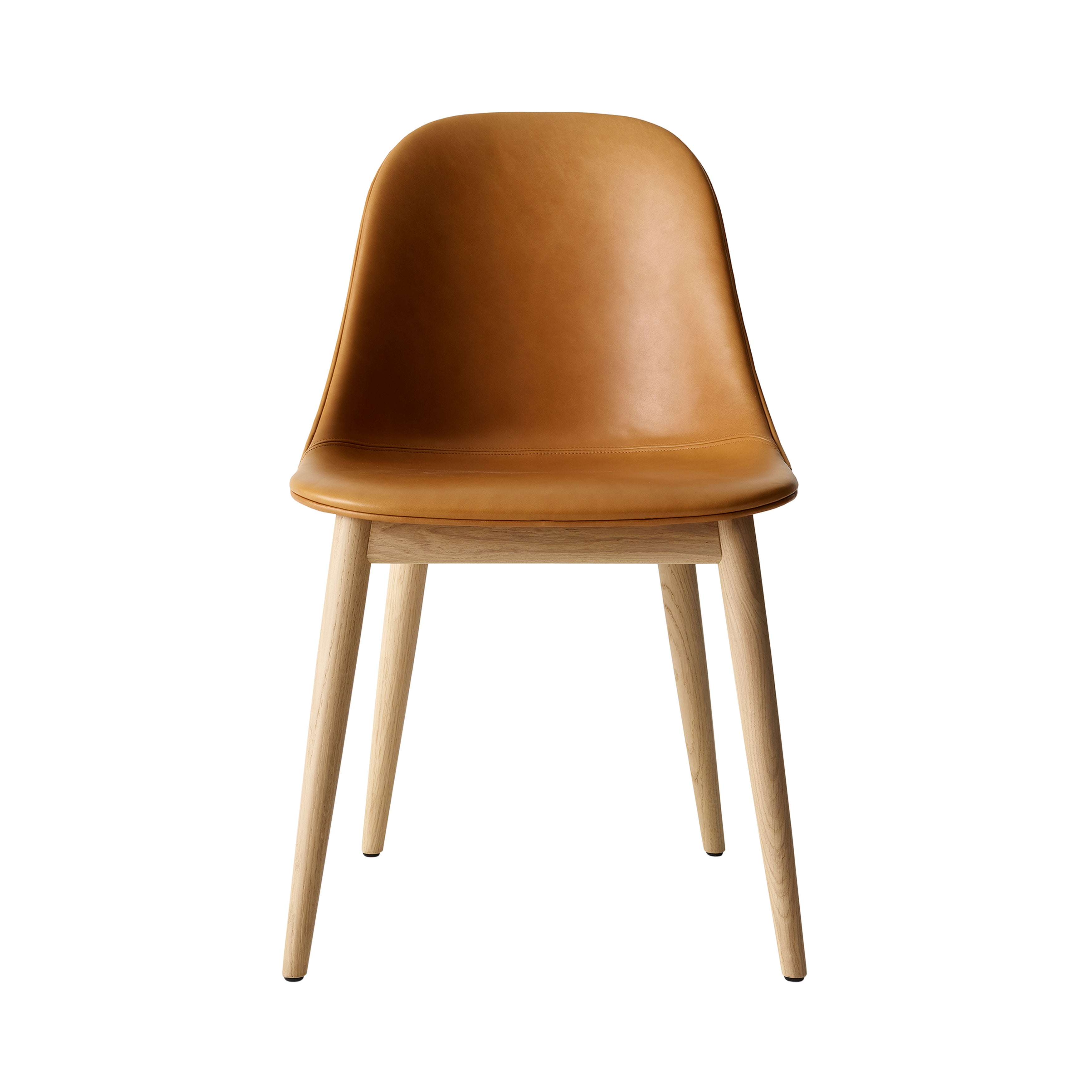 Harbour Side Chair: Wood Base Upholstered + Natural Oak + Dakar 0250