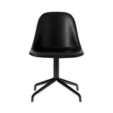 Harbour Side Dining Chair Star Base with Return: Upholstered + Black Steel