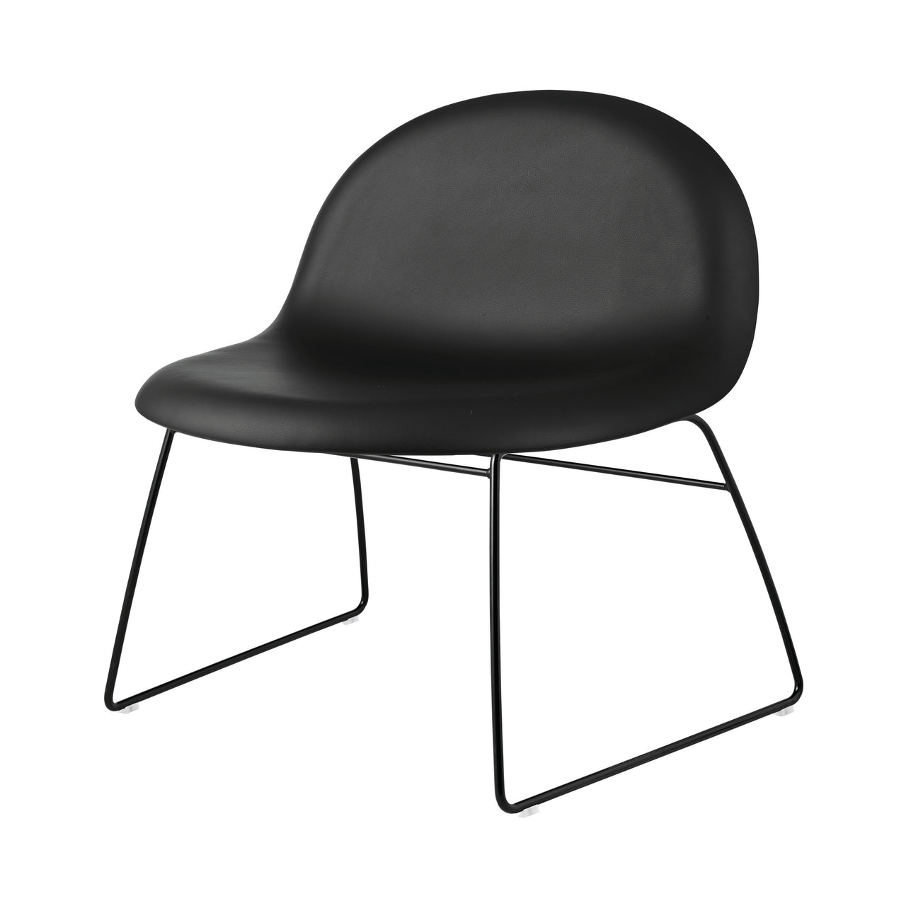 3D Lounge Chair Sledge Base: Fully Upholstered