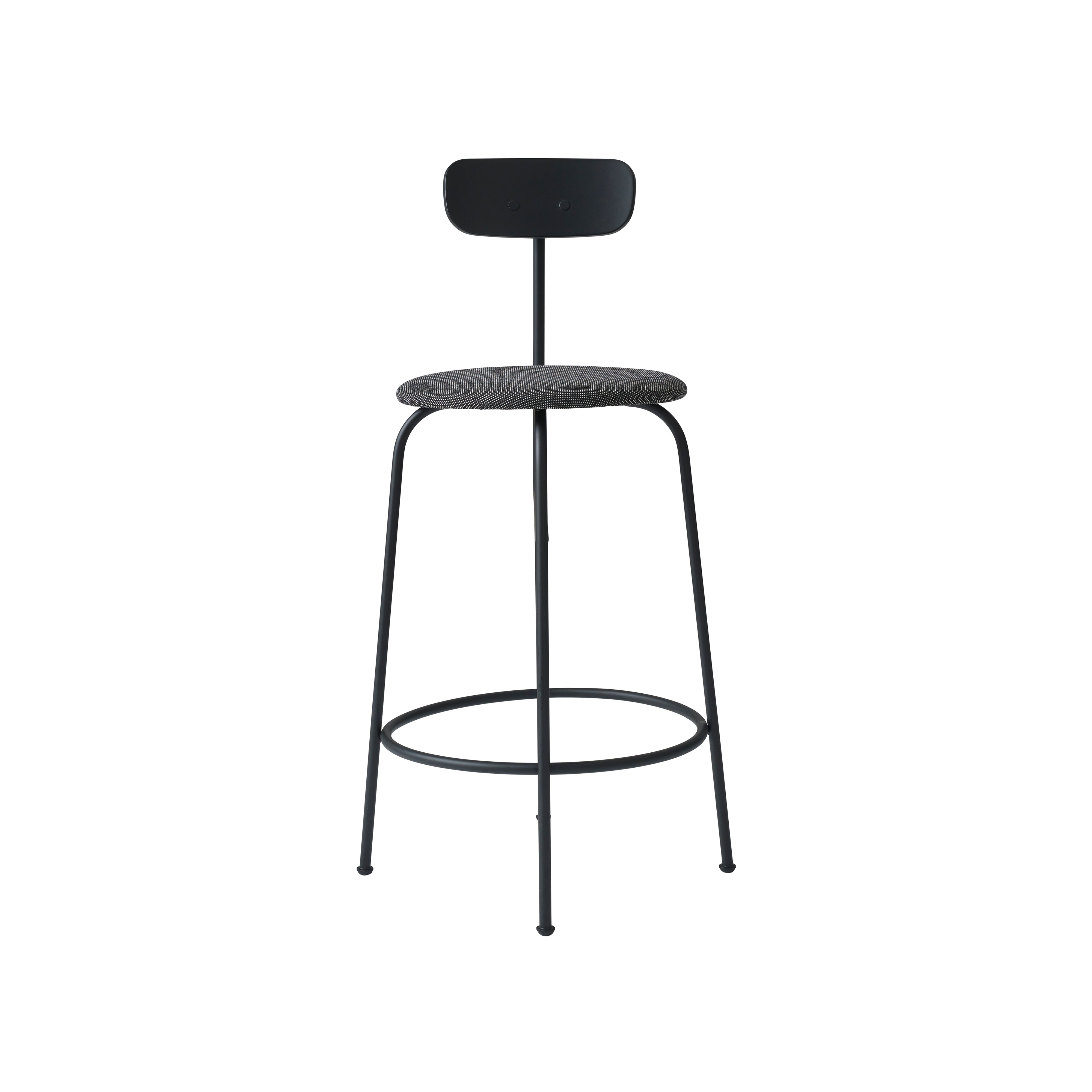 Afteroom Bar + Counter Chair: Upholstered + Counter + Black