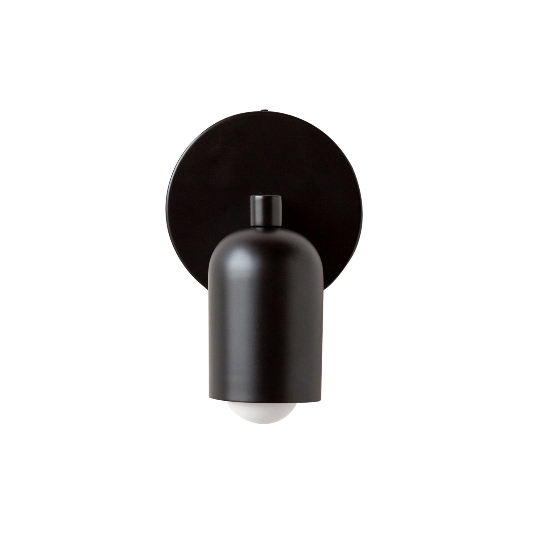 Fixed Down Sconce: Slim + Black