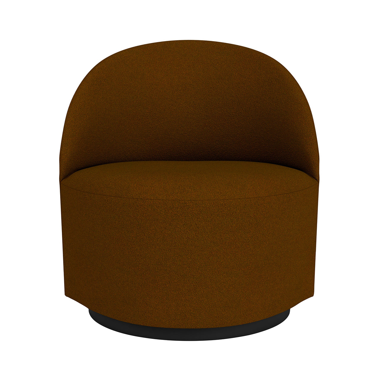 Tearoom Lounge Swivel Chair with Return: Quick Ship