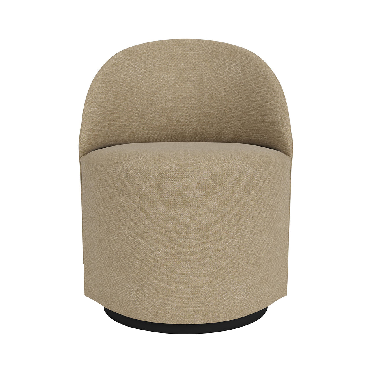 Tearoom Swivel Side Chair: With Return + Boucle 02