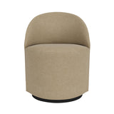 Tearoom Swivel Side Chair: With Return + Boucle 02