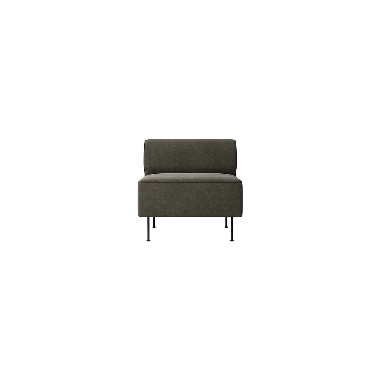 Eave Dining Sofa: Steel Base + Small - 31.5