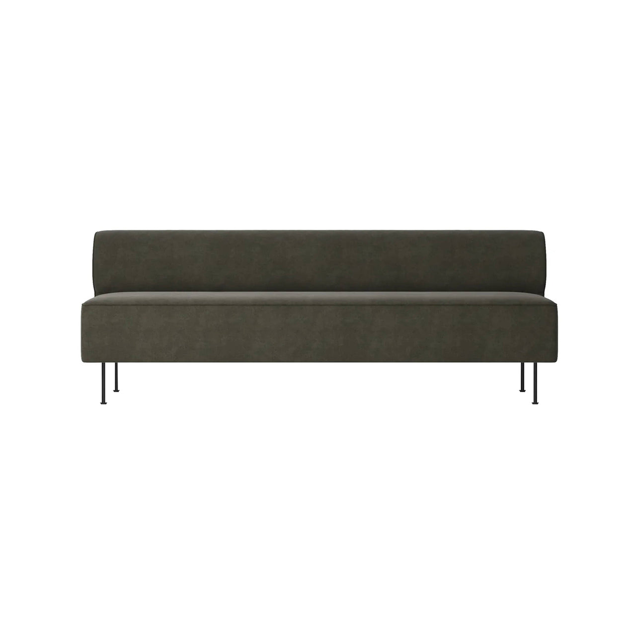 Eave Dining Sofa: Steel Base + Large - 78.7