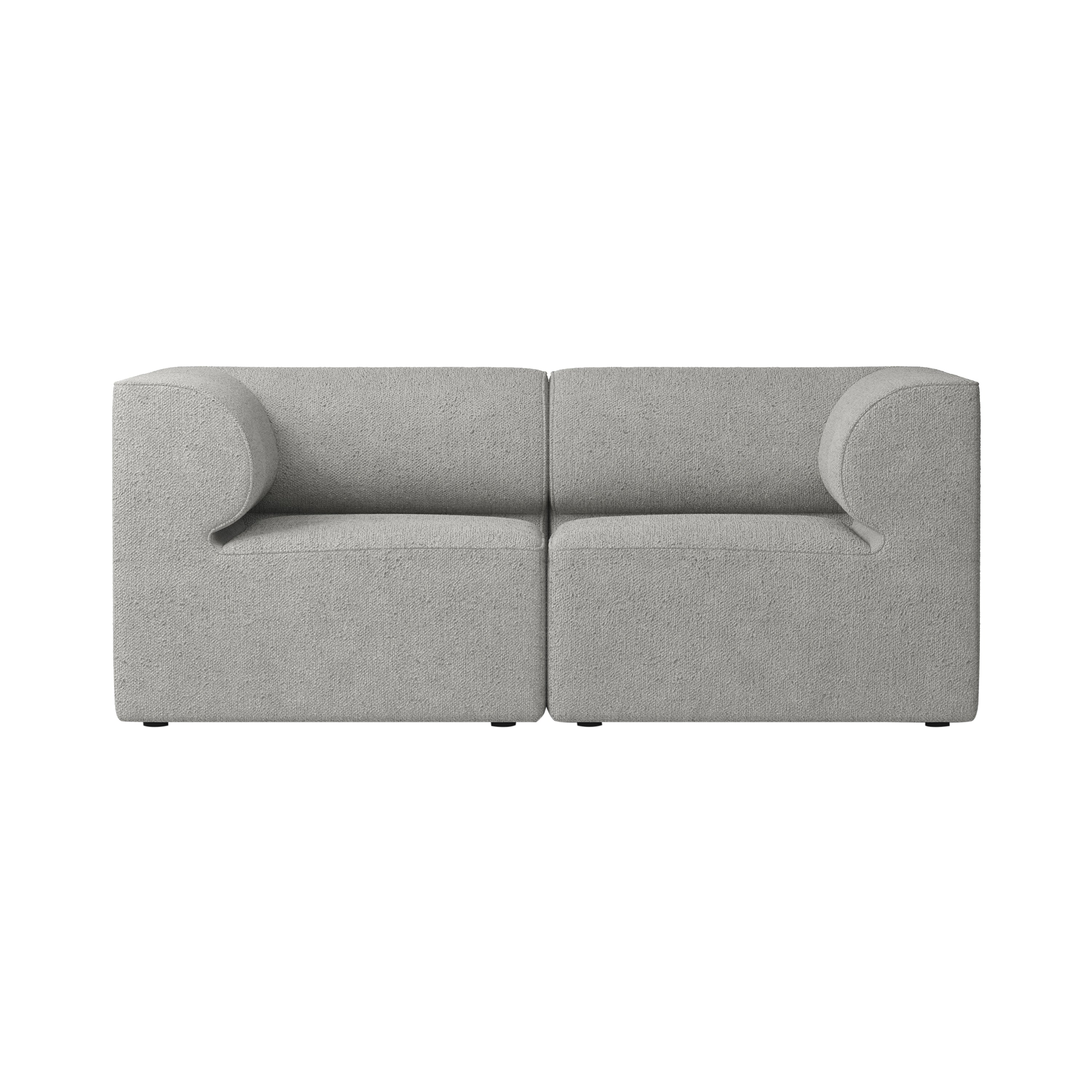 Eave Modular 2 Seater Sofa: Small + Configuration 1 + Boucle 16