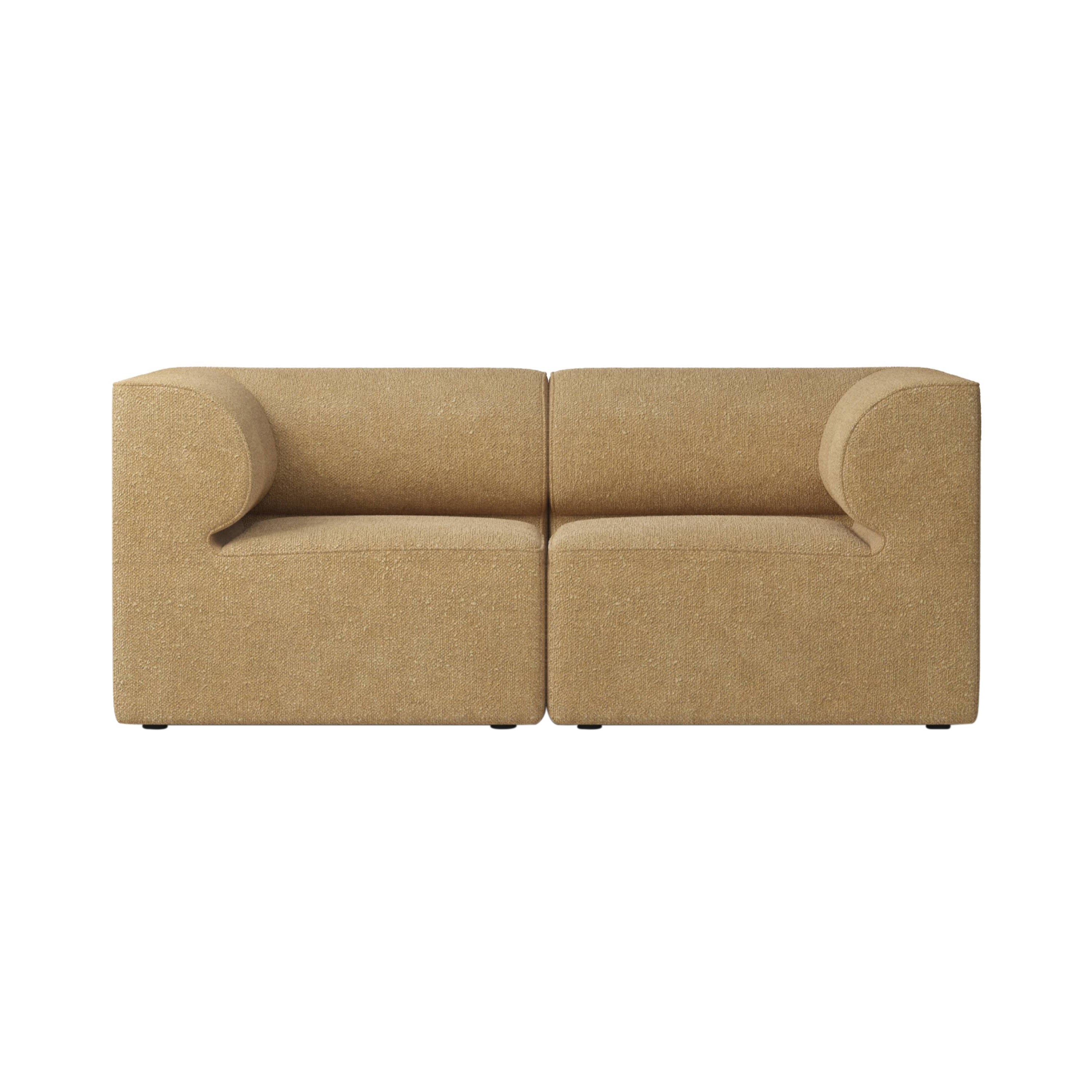 Eave Modular 2 Seater Sofa: Small + Configuration 1 + Boucle 06