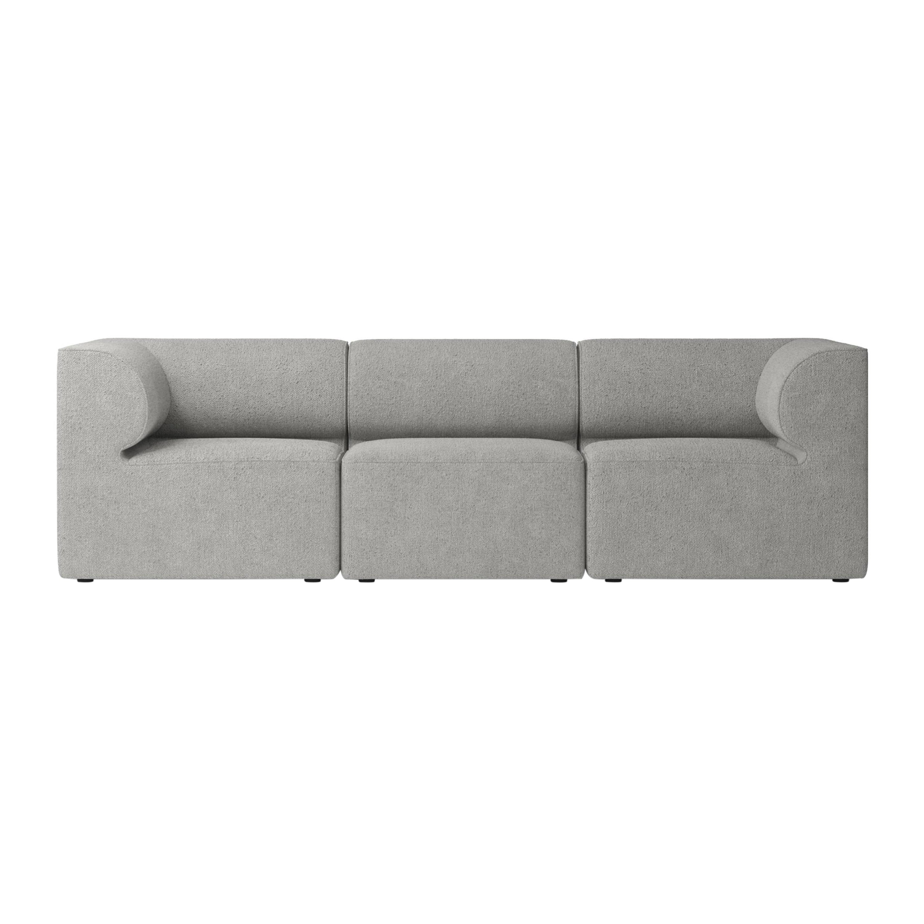 Eave Modular 3 Seater Sofa: Small + Boucle 16