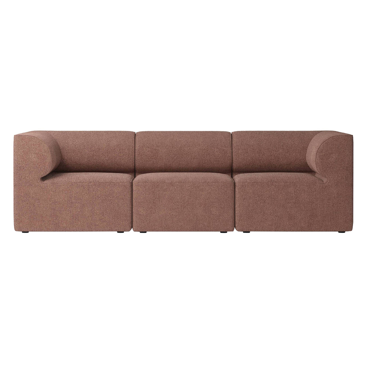 Eave Modular 3 Seater Sofa: Small + Configuration 2 + Boucle 08