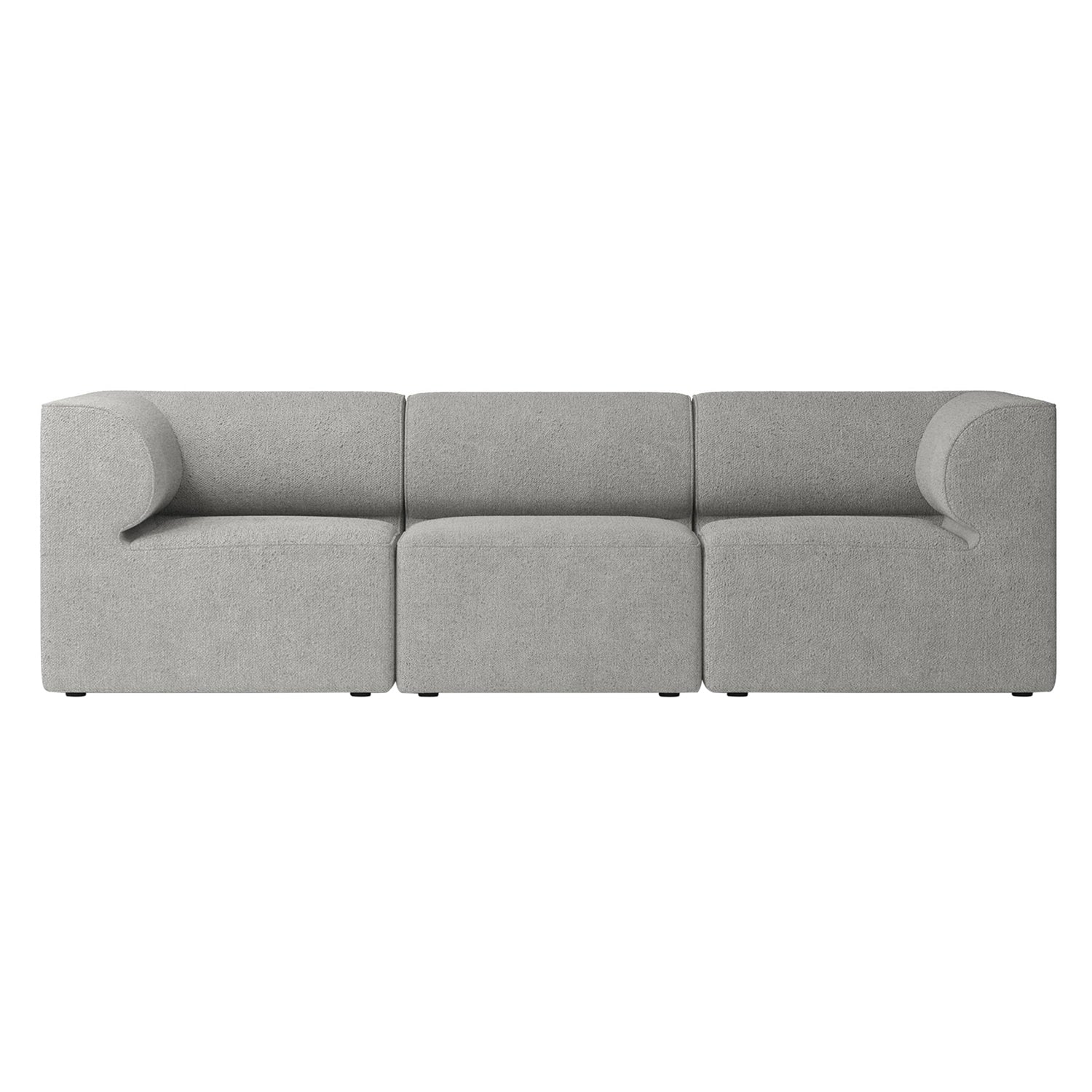 Eave Modular 3 Seater Sofa: Small + Configuration 2 + Boucle 16