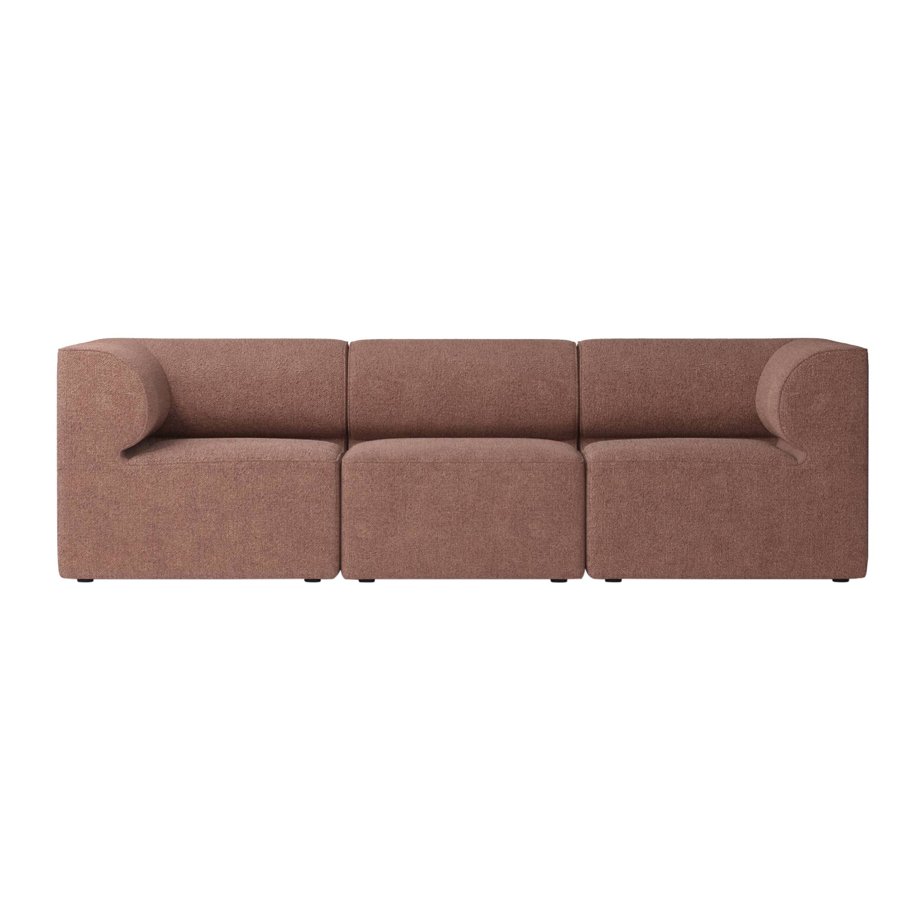 Eave Modular 3 Seater Sofa: Small + Boucle 08