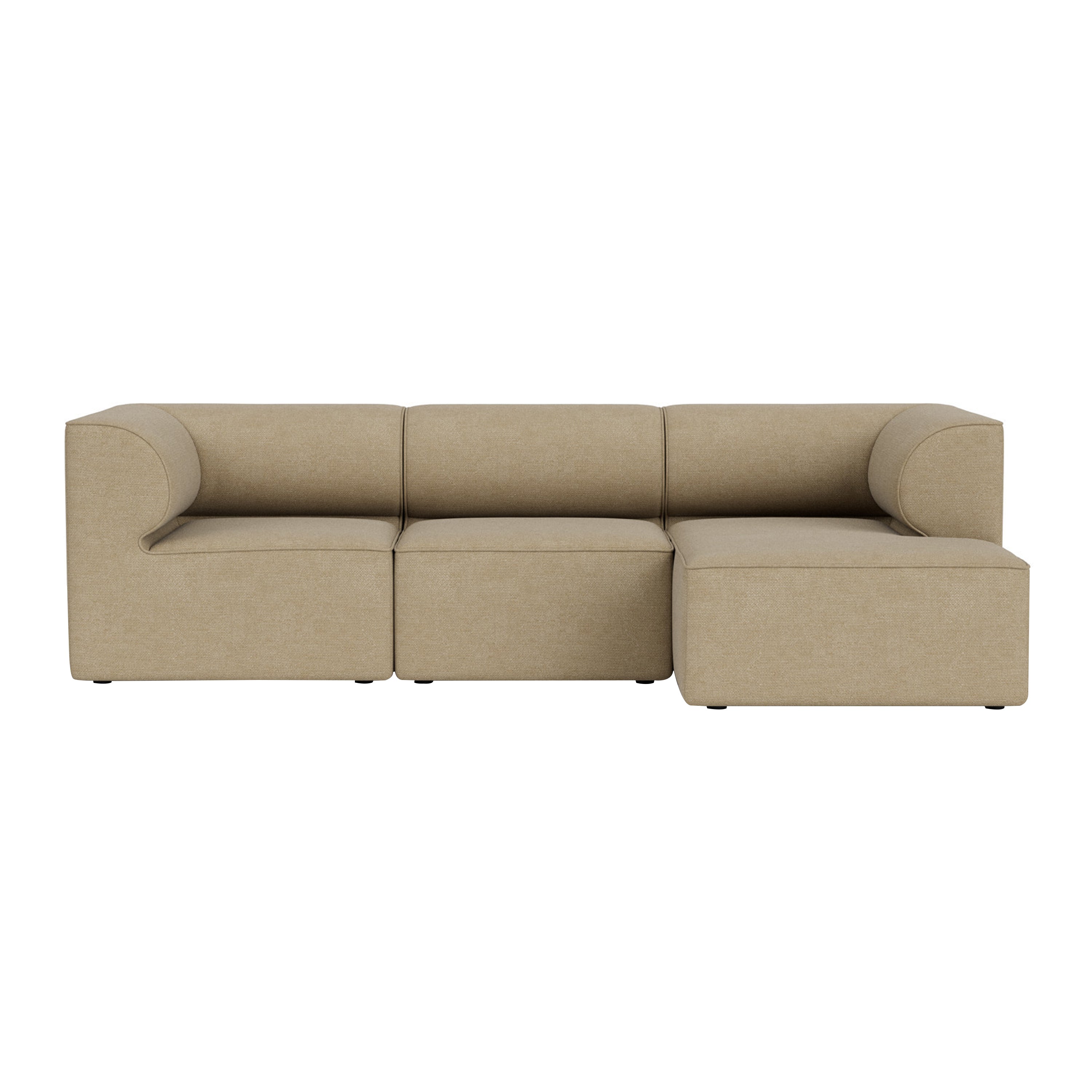 Eave Modular 3 Seater Sofa: Small + Configuration 11 + Boucle 02