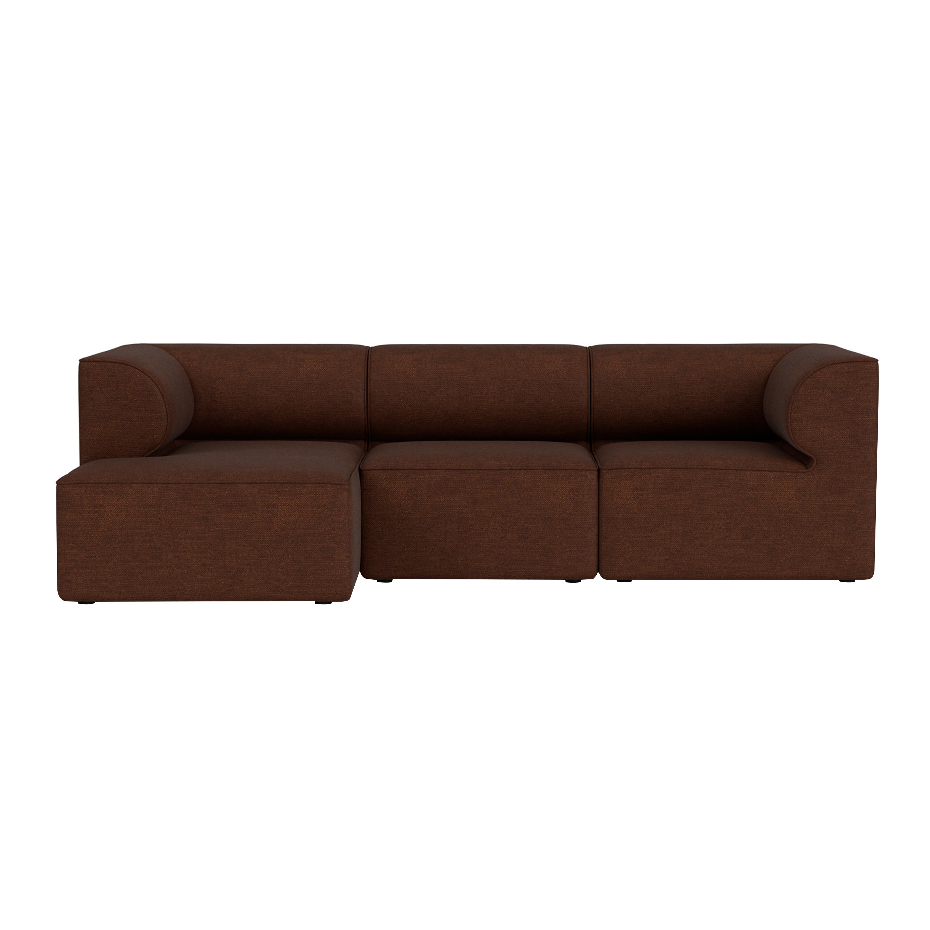 Eave Modular 3 Seater Sofa: Small + Configuration 12 + Boucle 08