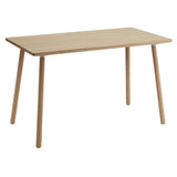 Georg Desk: Oil Oak + Without Drawer