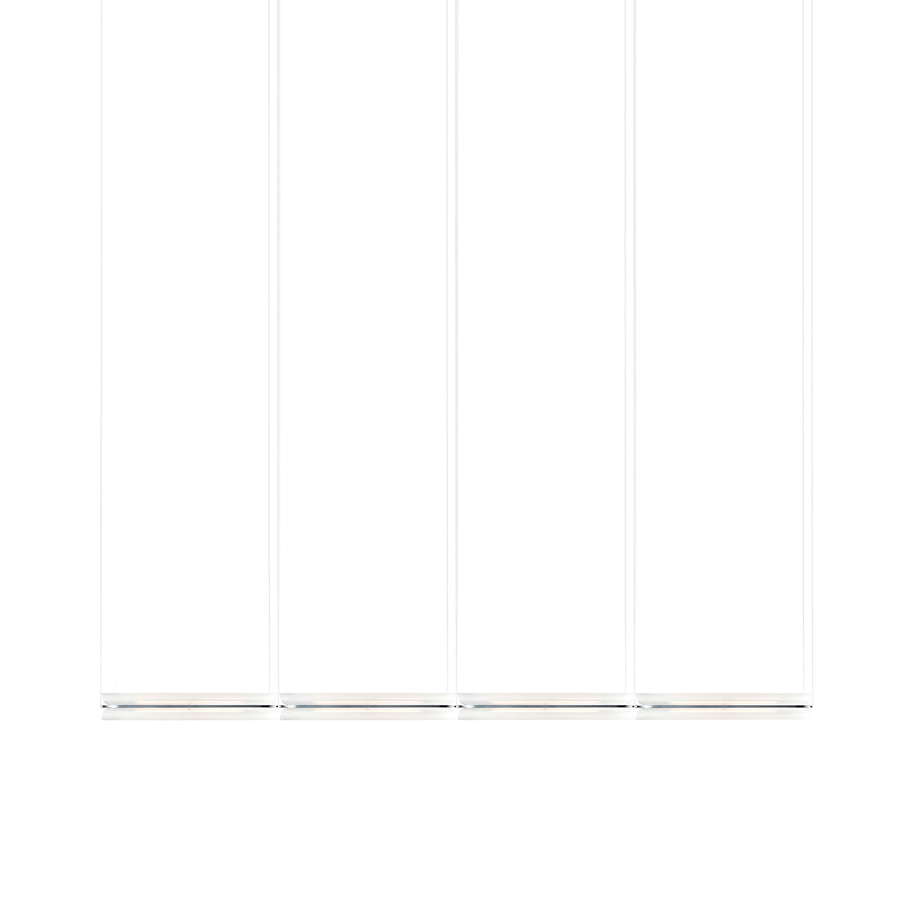 Vale System X-Axis Pendant Light: Horizontal + End-to-End + Vale 4 + Anthracite