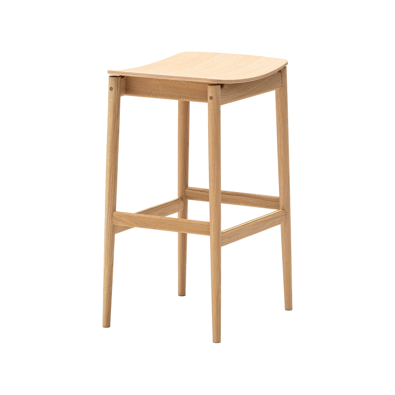 Bellustar Tokyo Bar Stool A-BS02: Pure Oak