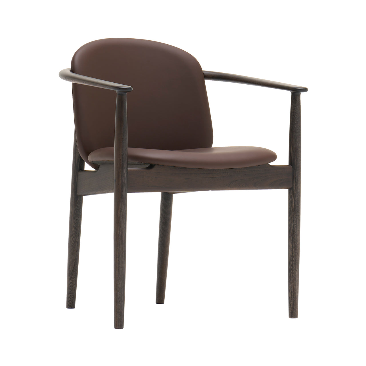 Loggy Taipei Dining Chair A-DC05: Smoked Oak + Leabelle Leather