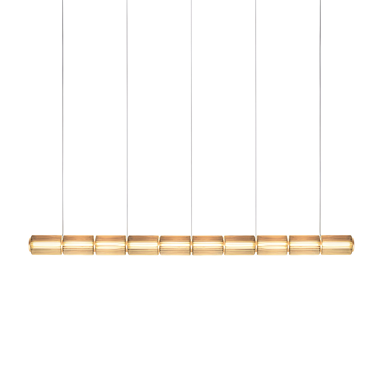 Column 175 Horizontal Pendant: 10 Units + Amber