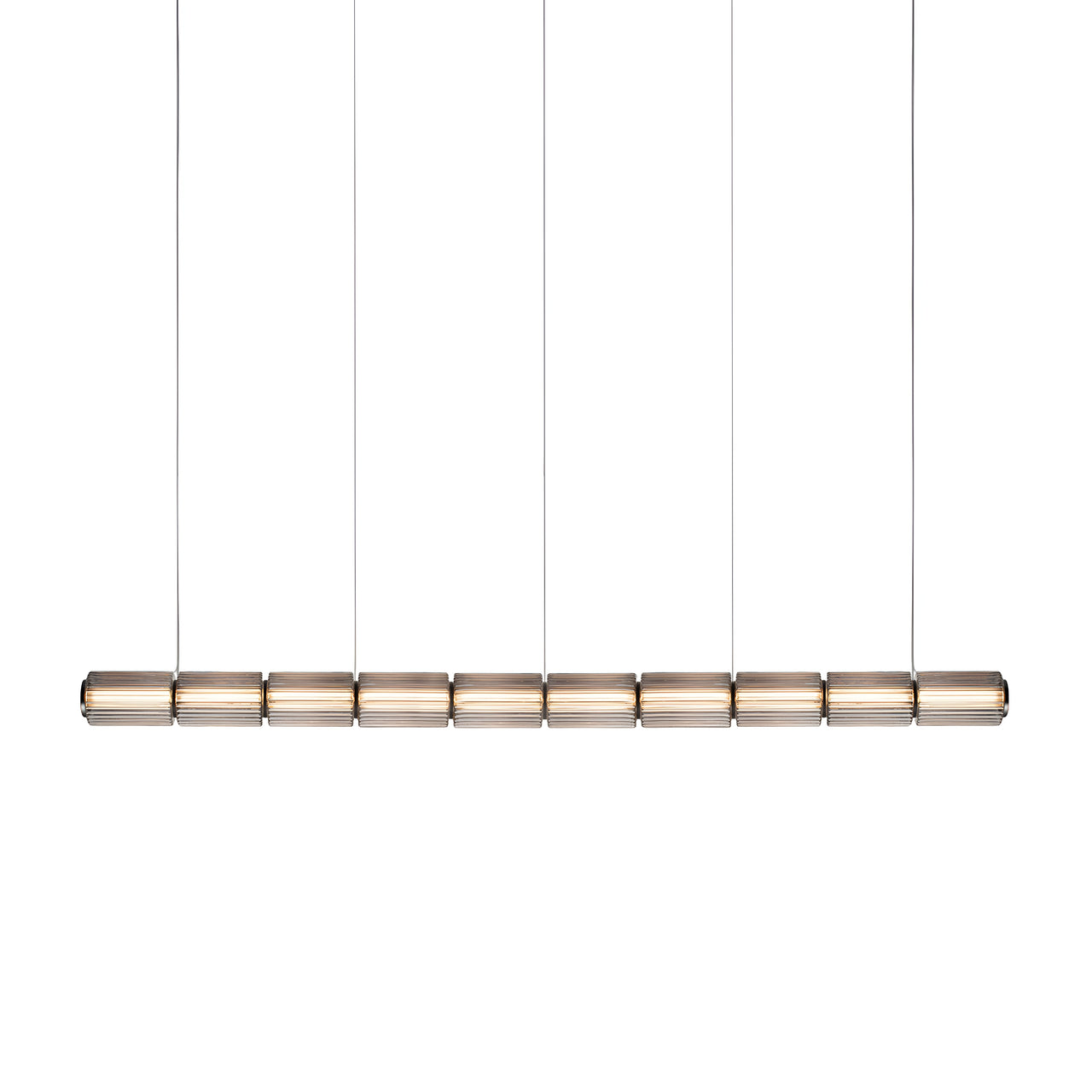 Column 175 Horizontal Pendant: 10 Units + Carbon
