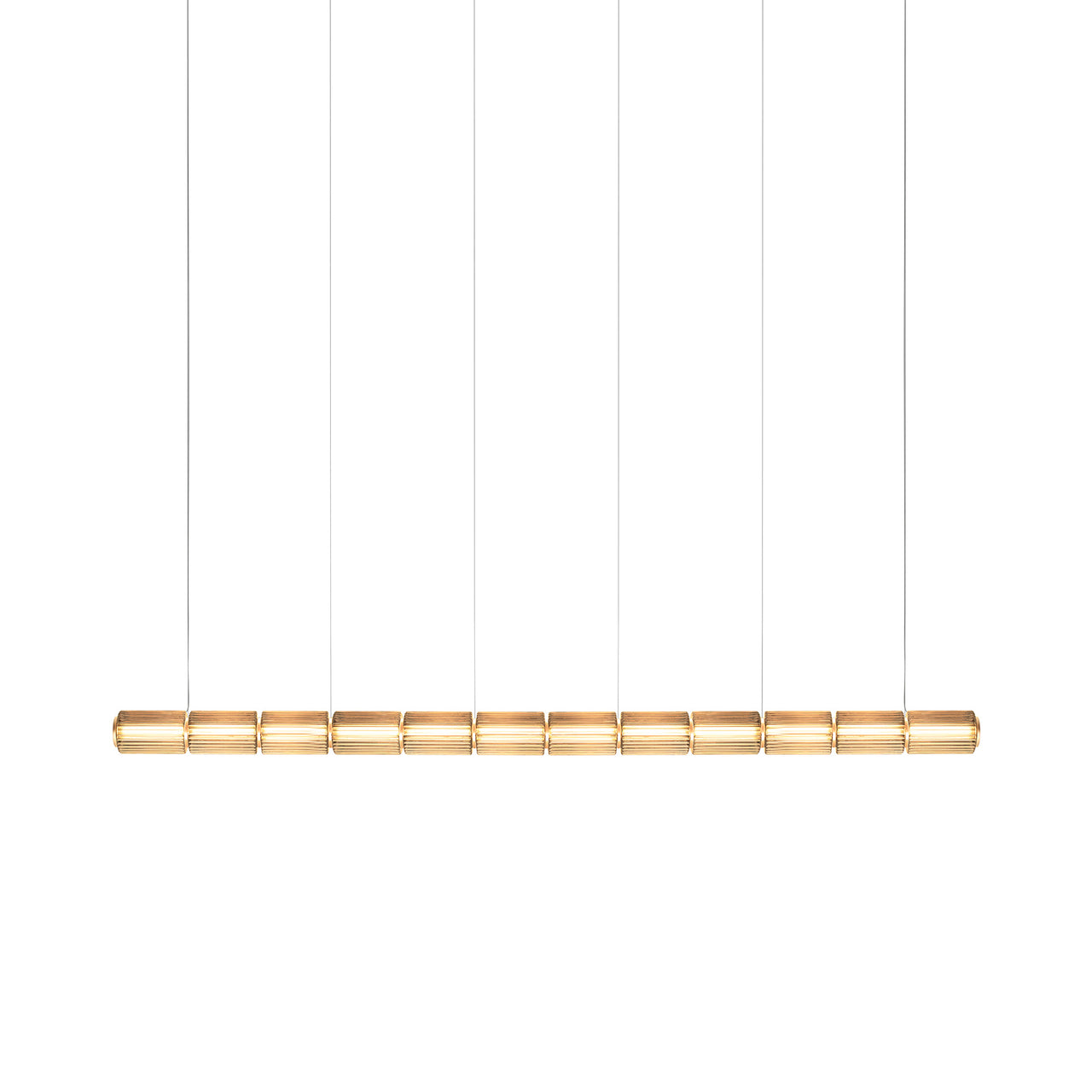 Column 175 Horizontal Pendant: 12 Units + Amber