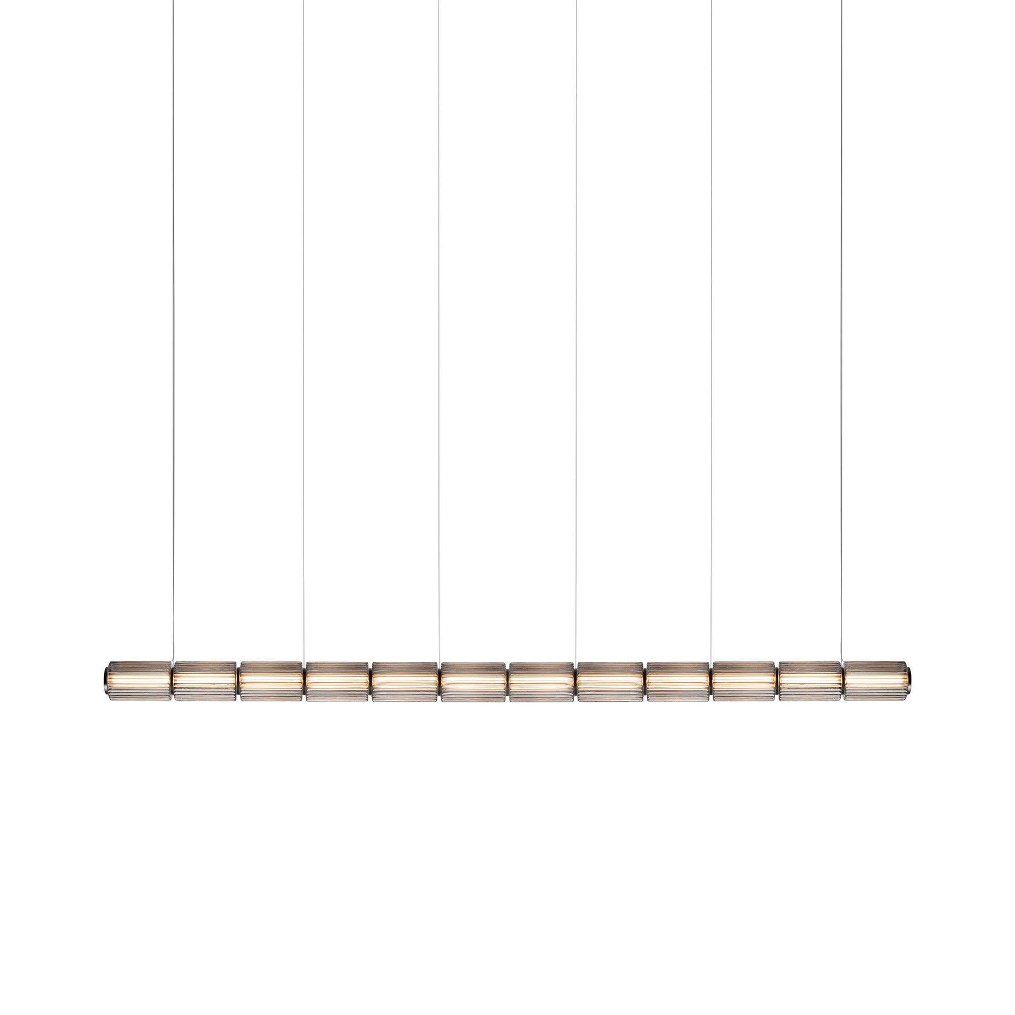 Column 175 Horizontal Pendant: 12 Units + Carbon