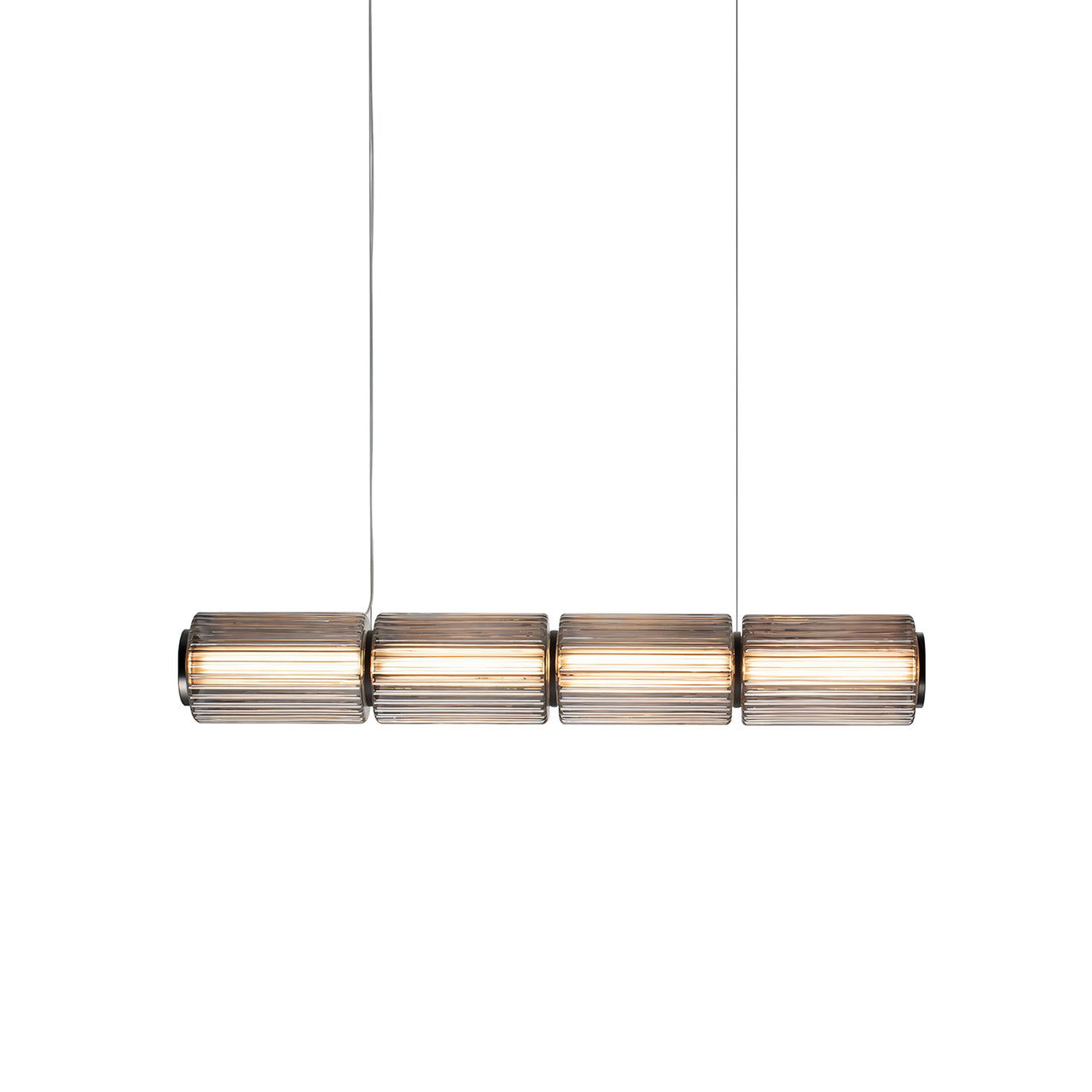 Column 175 Horizontal Pendant: 4 Units + Carbon