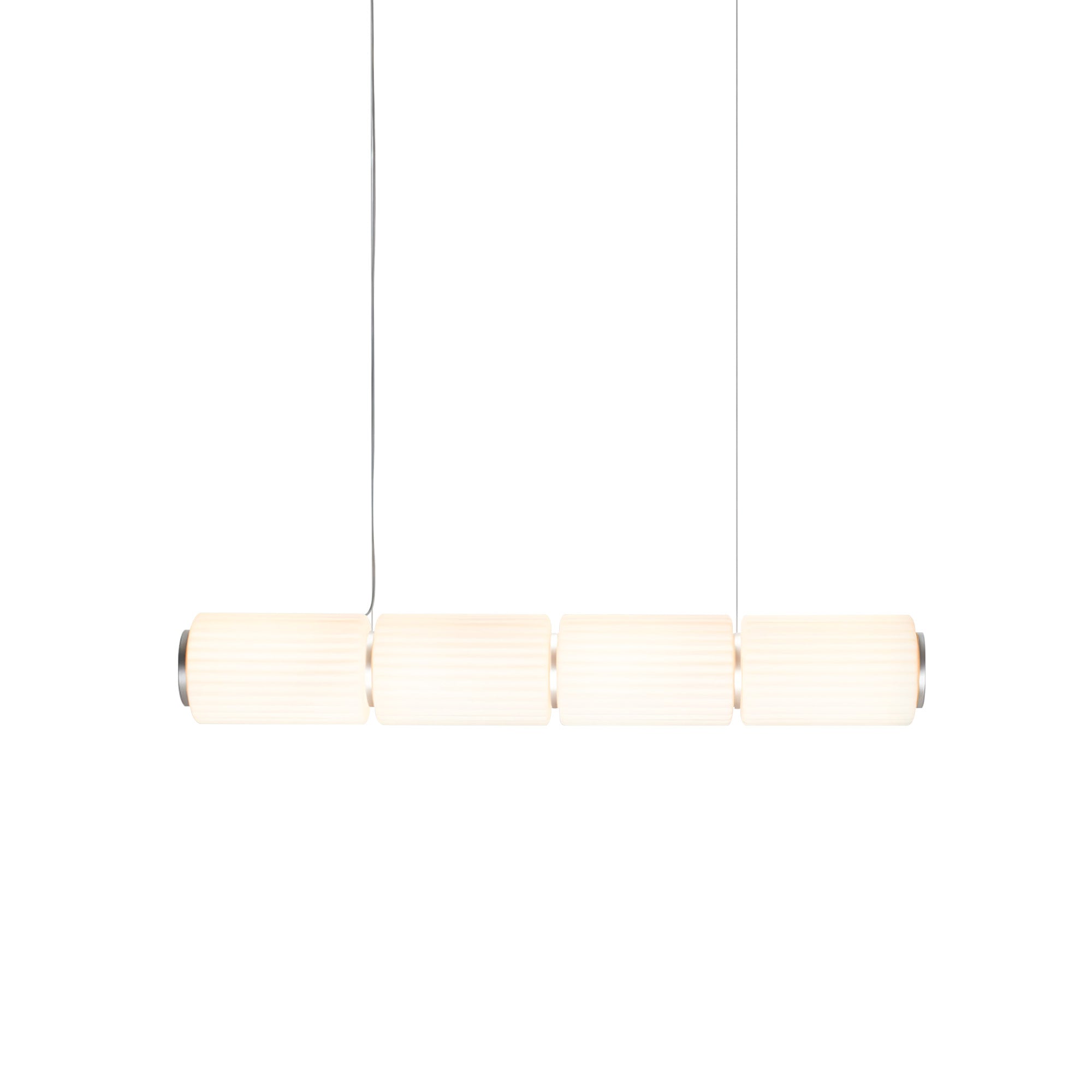 Column 175 Horizontal Pendant: 4 Units + Ivory