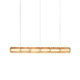 Column 175 Horizontal Pendant: 6 Units + Amber