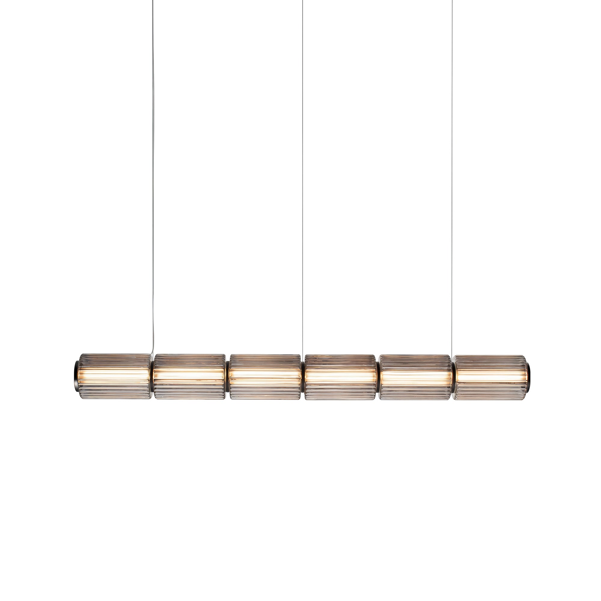 Column 175 Horizontal Pendant: 6 Units + Carbon