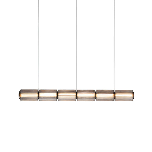 Column 175 Horizontal Pendant: 6 Units + Carbon