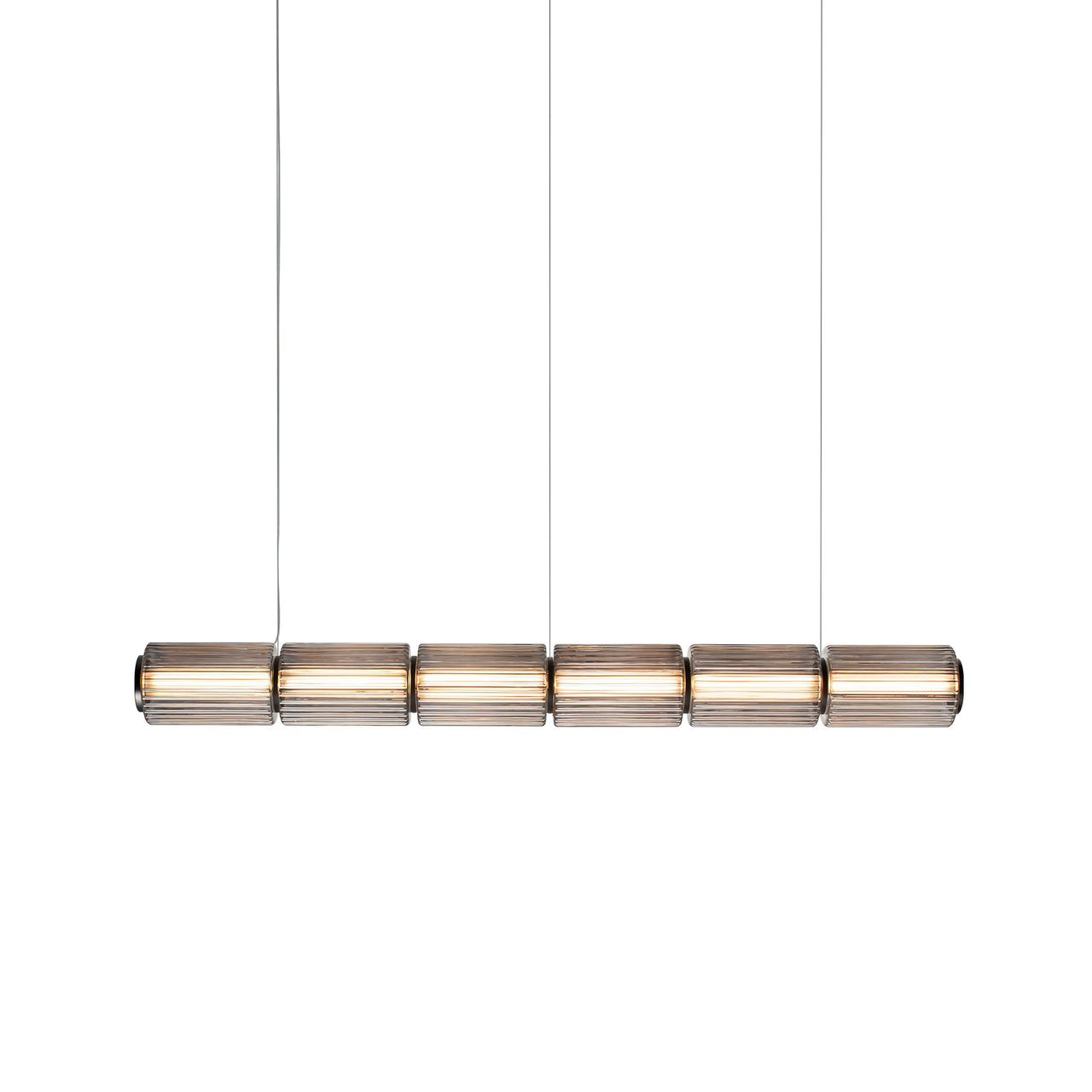 Column 175 Horizontal Pendant: 6 Units + Carbon