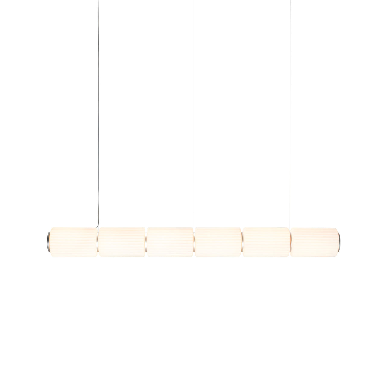 Column 175 Horizontal Pendant: 6 Units + Ivory