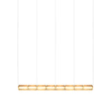 Column 175 Horizontal Pendant: 8 Units + Amber