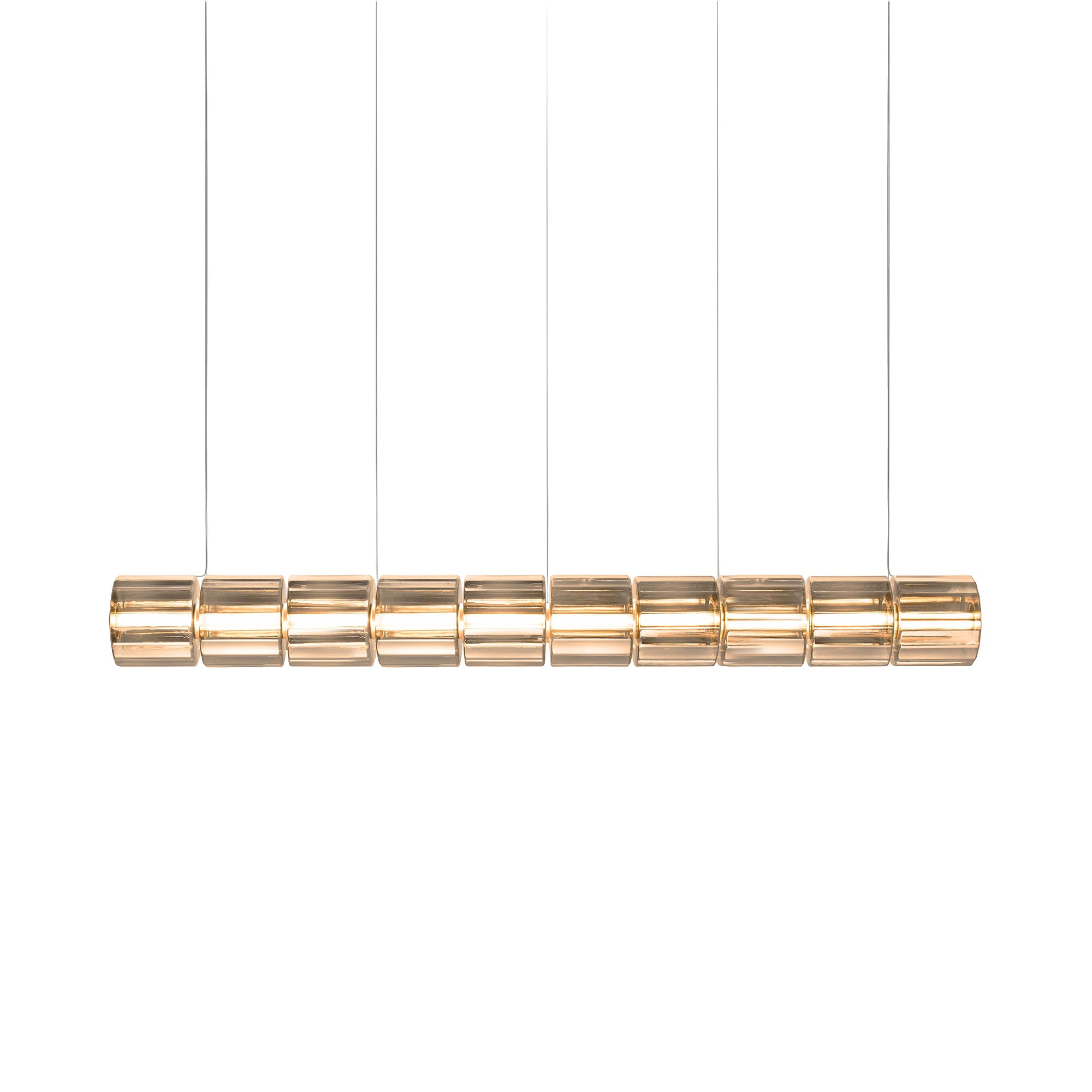 Column 300 Horizontal Pendant: 10 Units + Amber