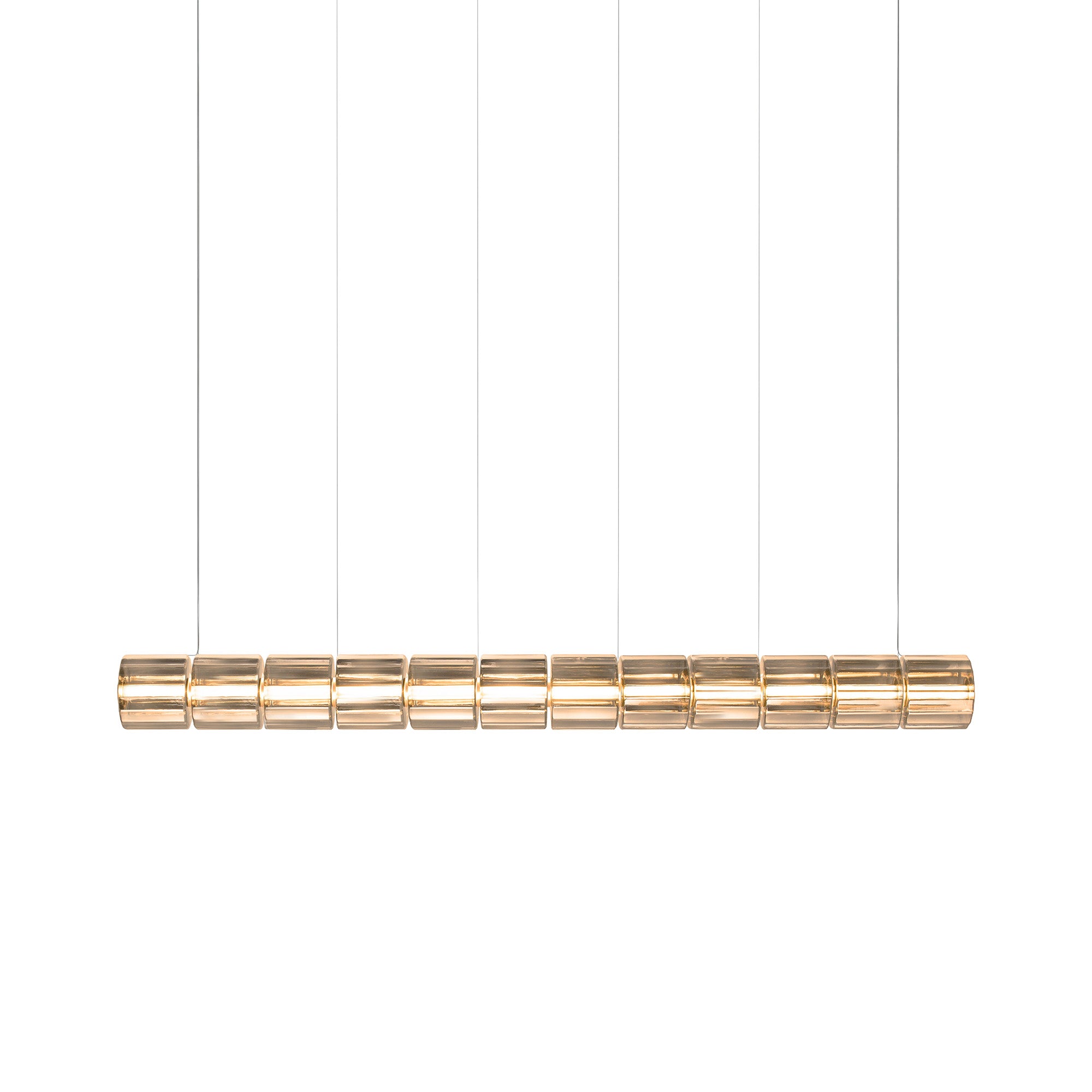 Column 300 Horizontal Pendant: 12 Units + Amber
