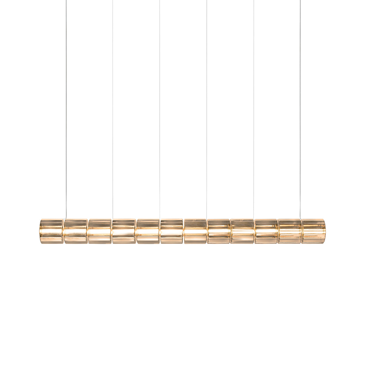 Column 300 Horizontal Pendant: 12 Units + Amber