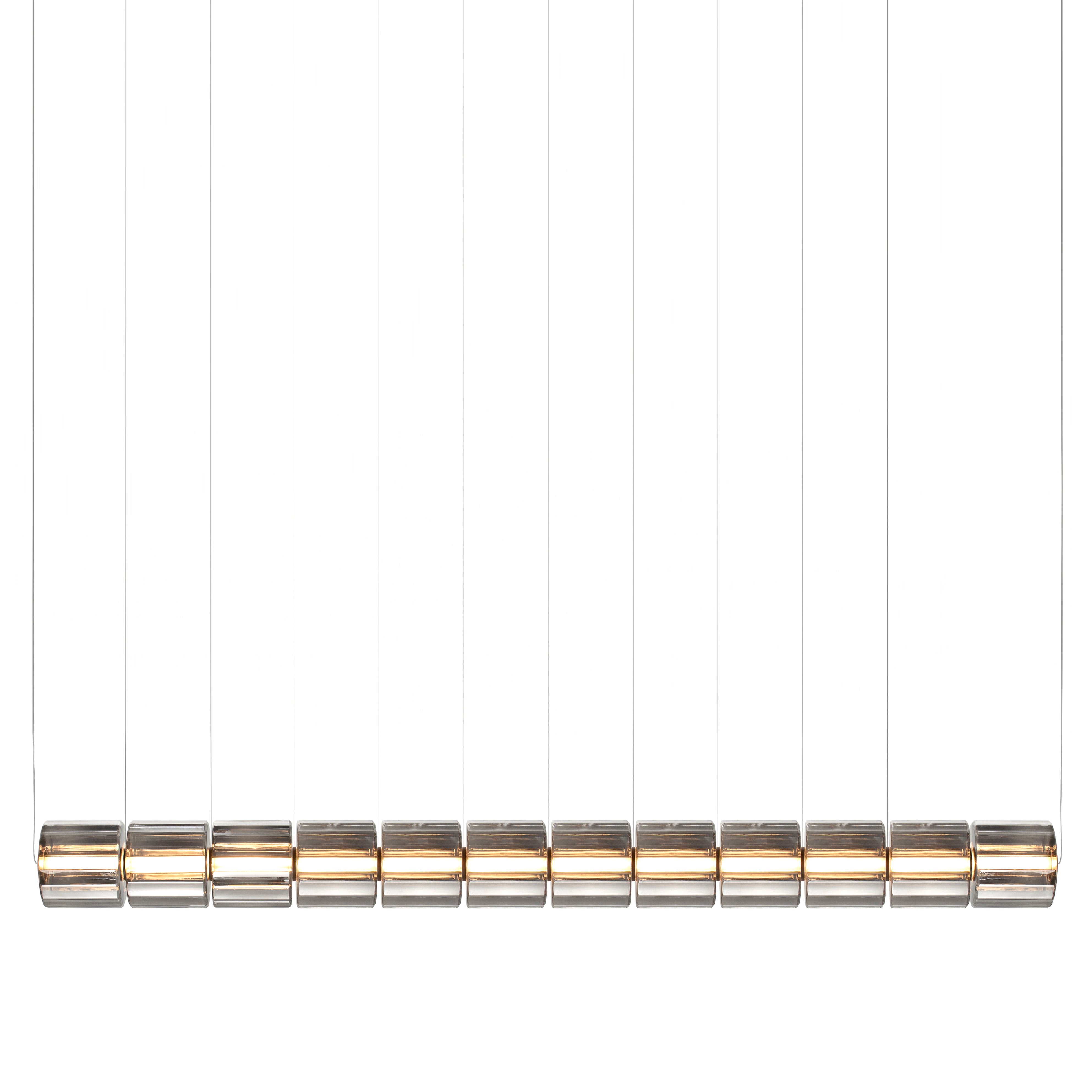 Column 300 Horizontal Pendant: 12 Units + Carbon