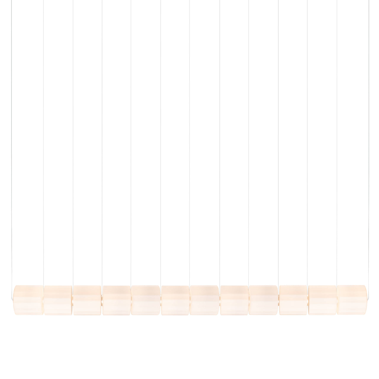 Column 300 Horizontal Pendant: 12 Units + Ivory