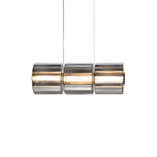 Column 300 Horizontal Pendant: 3 Units + Carbon