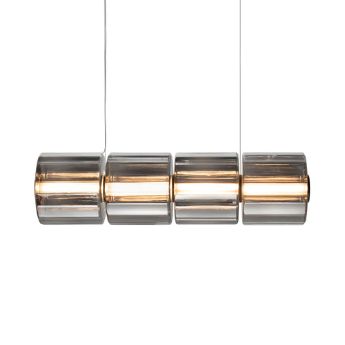 Column 300 Horizontal Pendant: 4 Units + Carbon